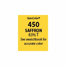 GAM GAMcolor 450 Saffron Lighting Gel Filter Sheet 20"x24"