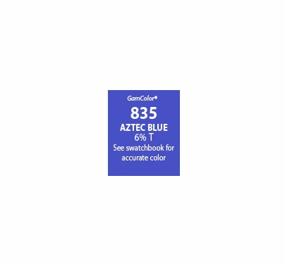 GAM GamColor 835 Aztec Blue Lighting Gel Filter Sheet 20"x24"