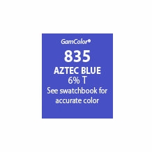 GAM GamColor 835 Aztec Blue Lighting Gel Filter Sheet 20"x24"