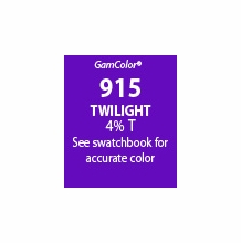 GAM GAMcolor 915 Twilight Lighting Gel Filter Sheet 20"x24"