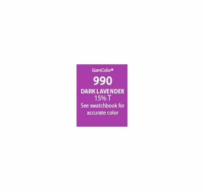 GAM GAMcolor 990 Dark Lavender Lighting Gel Filter Sheet 20"x24"
