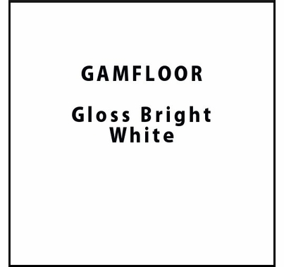 GAM GAMFLOOR Gloss Bright White Temporary Vinyl Floor 48" x 50ft