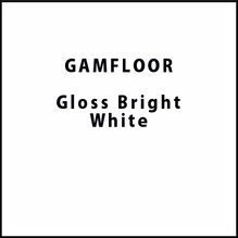 GAM GAMFLOOR Gloss Bright White Temporary Vinyl Floor 48" x 50ft