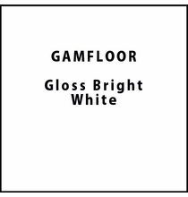 GAM GAMFLOOR Gloss Bright White Temporary Vinyl Floor 48" x 50ft