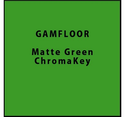 GAM GAMFLOOR Matte Green ChromaKey Vinyl Floor 48" x 50ft