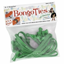 Green Bongo Ties Package of 10 Cable Ties