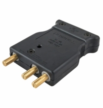 Hubbell 100A 125VAC Male Stage Pin 100 Amp Inline Plug