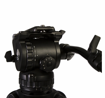 Ikan E-Image Tripod Kit 2 Stage Aluminum Legs, GH06 Fluid Head