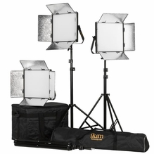 Ikan Lyra Soft Panel 1x1 BiColor LED 3 Light Kit