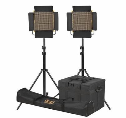 Ikan Onyx 1 x 1 Bi-Color 2-Point LED Light Kit with 2x OYB10