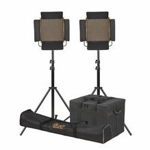 Ikan Onyx 1 x 1 Bi-Color 2-Point LED Light Kit with 2x OYB10