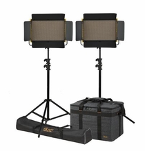 Ikan Onyx 2 x 1 Bi-Color 2-Point LED Light Kit with 2x OYB15