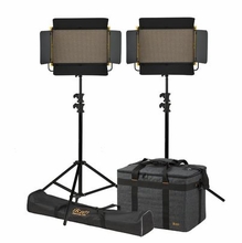 Ikan Onyx 2 x 1 Bi-Color 2-Point LED Light Kit with 2x OYB15