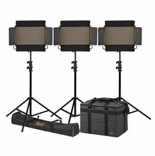 Ikan Onyx 2 x 1 Bi-Color 3-Point LED Light Kit with 3x OYB15