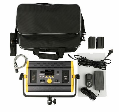 Ikan Onyx Half x 1 Bi-Color 3200K-5600K Aluminum LED Light with Dual DV Batteries