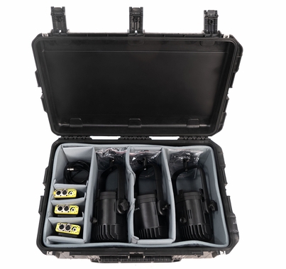 Ikan Stryder Fanless 3 Point 150W Fresnel  Bi-Color LED Light Kit | Gold Mount