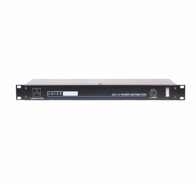 Juice Goose JG 11-15A Rack Mount Power Distribution, 11 Outlets, 15A, 15 ft Cord
