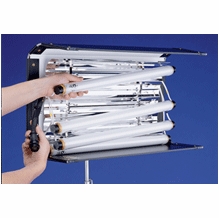 Kino Flo 4Bank 4 Tube Fluorescent Light Fixtures - BarnDoor
