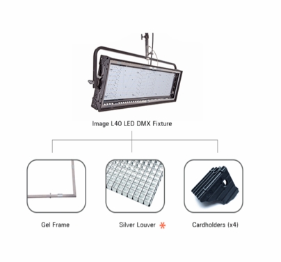 Kino Flo Image L40 LED DMX w/ Yoke Mount