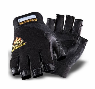 Leather Fingerless Gloves Size Large SWF-05-010