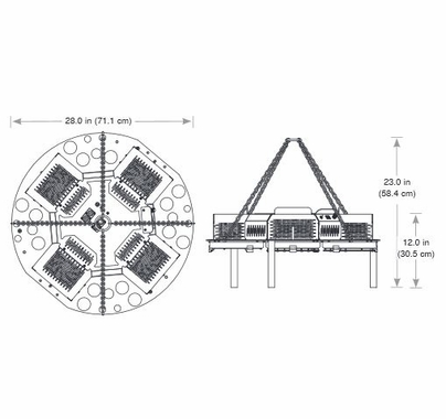 LED SpaceLite 4 Space Light 900w  Daylight