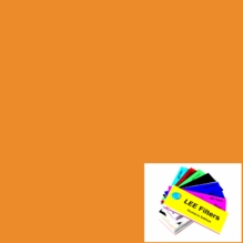 Lee 020 Medium Amber Lighting Gel Sheet 21"x24"