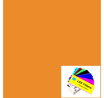 Lee 020 Medium Amber Lighting Gel Sheet 21"x24"