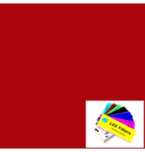 Lee 026 Bright Red Lighting Gel Filter Sheet 21"x24"