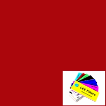 Lee 026 Bright Red Lighting Gel Filter Sheet 21"x24"