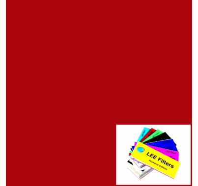 Lee 026 Bright Red Lighting Gel Filter Sheet 21"x24"
