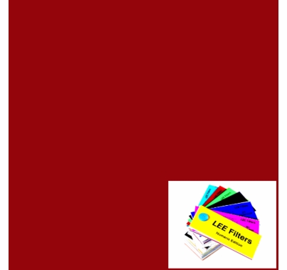 Lee 027 Medium Red Gel Filter Sheet 21"x24"
