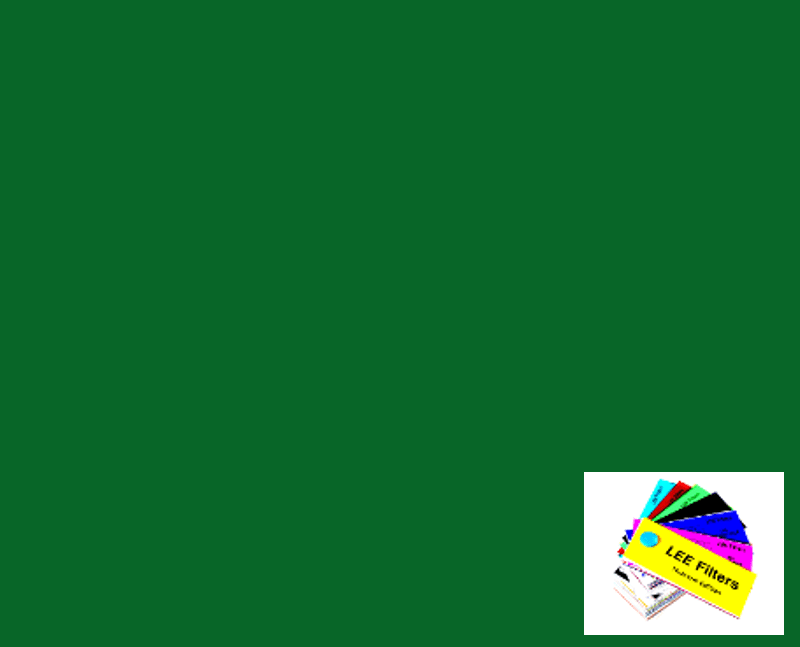 Lee 124 Dark Green Lighting Gel Filter Sheet 21"x24" Lee Gels Numeric