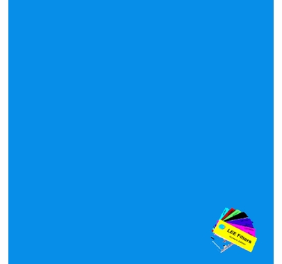 Lee 196 True Blue Lighting Gel Filter Sheet 21" x 24"