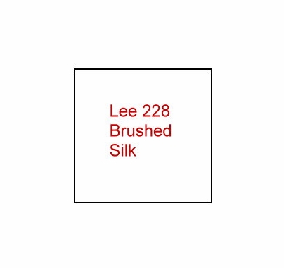 Lee 228 Brushed Silk Diffusion Lighting Gel Filter Sheet 21"x24"