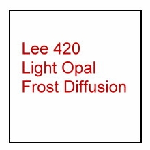 Lee 420 Light Opal Frost Diffusion Lighting Gel Filter Sheet 21"x24"