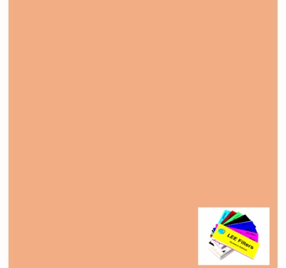 Lee 775 Soft Amber Key 2 Lighting Gel Sheet 21"x24"