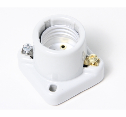 Leviton 19062 Porcelain Socket Medium Lamp Base Flange Mount