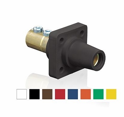 Leviton Cam Connector 16 Series Female Panel Mount Set Screw, 400A