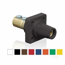 Leviton Cam Connector 16 Series Female Panel Mount Set Screw, 400A