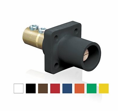 Leviton Cam Connector 16 Series Male Panel Mount Set Screw, 400A