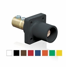 Leviton Cam Connector 16 Series Male Panel Mount Set Screw, 400A