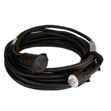 Lex 20 Amp 3 Phase L21-20 Locking Weatherproof Extension Cord 50ft|Black