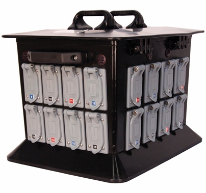 Lex 200A 3 Phase Power Stations Jr. to GFCI 20A Duplex Receptacles