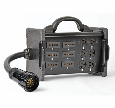 Lex 20A Bento Break Out Box 19 Pin Tale to  Edison and Stage Pin