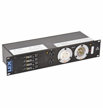 Lex 30 Amp 2RU Enclosed Rack Power Distro L14-30 to L5-30 and Duplexes