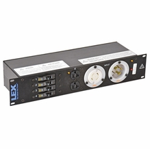 Lex 30 Amp 2RU Enclosed Rack Power Distro L14-30 to L5-30 and Duplexes