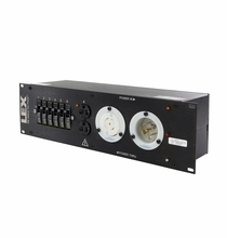 Lex 30 Amp 3RU Enclosed Rack Mount Power Distro L21-30 to Duplex Receptacles