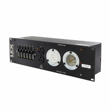 Lex 30 Amp 3RU Enclosed Rack Mount Power Distro L21-30 to Duplex Receptacles
