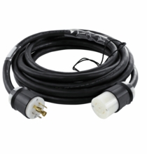 Lex 30A 3 Phase L21-30 Twist Lock 120/208 4 Pole 5 Wire Extension Cable 10ft
