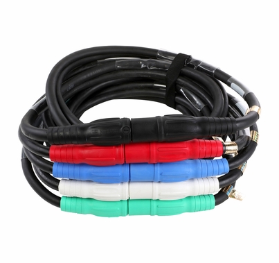 Lex 4/0 SC Entertainment 400A Power Feeder Cable Set of 5 w/ Cams|10ft